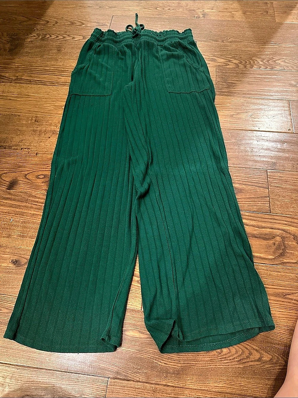 Stars Above Perfectly Cozy Rib Lounge Pants Green Medium